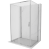 Mexen Exo-3S Dreieckige Duschkabine, 115 x 120 cm, transparent, Chrom - 8151-115-120-01-00-3S