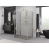 Mexen Exo-3S 3-seitige Duschkabine verschiebbar 100 x 70 cm, transparent, gold - 8151-100-070-50-00-3S