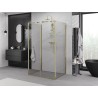 Mexen Exo-3S Duschkabine 3-seitig verschiebbar 120 x 80 cm, transparent, gold - 8151-120-080-50-00-3S