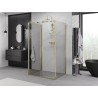 Mexen Exo-3S 3-seitige Schiebeduschkabine 155 x 85 cm, transparent, gold - 8151-155-085-50-00-3S
