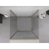Mexen Exo-3S dreiteilige Duschkabine zum Schieben 95 x 95 cm, transparent, gold - 8151-095-095-50-00-3S