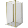 Mexen Exo-3S 3-flügelige Duschkabine zum Schieben 110 x 110 cm, transparent, gold - 8151-110-110-50-00-3S