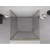 Mexen Exo-3S 3-seitige Duschkabine, verschiebbar, 120 x 120 cm, transparent, gold - 8151-120-120-50-00-3S