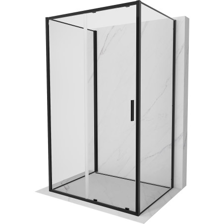 Mexen Exo-3S 3-seitige Duschkabine, 105 x 70 cm, transparent, schwarz - 8151-105-070-70-00-3S