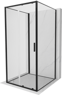 Mexen Exo-3S 3-seitige Duschkabine, Schiebetür, 90 x 90 cm, transparent, schwarz - 8151-090-090-70-00-3S