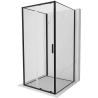 Mexen Exo-3S 3-seitige Duschkabine, Schiebetür 110 x 110 cm, transparent, schwarz - 8151-110-110-70-00-3S