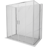 Mexen Exo-3S Duschkabine dreiseitig verschiebbar 200 x 80 cm, transparent, Chrom - 8152-200-080-01-00-3S