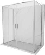 Mexen Exo-3S 3-seitige Duschkabine, 170 x 100 cm, transparent, Chrom - 8152-170-100-01-00-3S