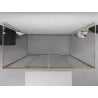 Mexen Exo-3S 3-seitige Duschkabine, Schiebetür, 180 x 70 cm, transparent, gold - 8152-180-070-50-00-3S