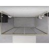 Mexen Exo-3S 3-wandige Duschkabine, 200 x 70 cm, transparent, gold - 8152-200-070-50-00-3S