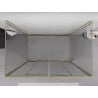 Mexen Exo-3S 3-seitige Duschkabine zum Schieben 160 x 75 cm, transparent, gold - 8152-160-075-50-00-3S