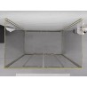 Mexen Exo-3S Duschkabine 3-seitig verschiebbar 150 x 80 cm, transparent, gold - 8152-150-080-50-00-3S