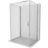 Mexen Exo-3S Duschkabine 3-seitige Schwingtür 75 x 80 cm, transparent, Chrom - 8181-075-080-01-00-3S