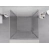 Mexen Exo-3S Dreiteilige Duschkabine, schwenkbar 85 x 85 cm, transparent, Chrom - 8181-085-085-01-00-3S