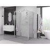 Mexen Exo-3S Duschkabine, 3-seitig, schwenkbar, 75 x 95 cm, transparent, Chrom - 8181-075-095-01-00-3S