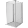 Mexen Exo-3S 3-seitige Duschkabine, schwenkbar 95 x 95 cm, transparent, Chrom - 8181-095-095-01-00-3S