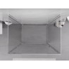 Mexen Exo-3S Duschkabine 3-seitig schwenkbar 90 x 100 cm, transparent, Chrom - 8181-090-100-01-00-3S
