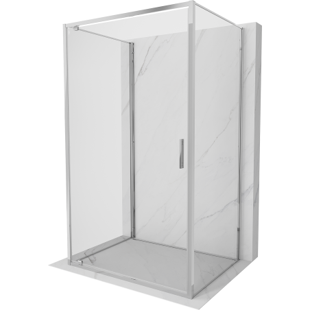 Mexen Exo-3S duschkabine 3-seitig schwenkbar 75 x 110 cm, transparent, chrom - 8181-075-110-01-00-3S