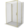 Mexen Exo-BR 3S 3-seitige Duschkabine 100 x 70 cm, transparent, gold - 8181-100-070-50-00-3S