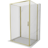 Mexen Exo-3S 3-seitige Duschkabine 70 x 80 cm, transparent, gold - 8181-070-080-50-00-3S