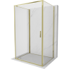 Mexen Exo-3S Duschkabine 3-seitig schwenkbar 75 x 85 cm, transparent, gold - 8181-075-085-50-00-3S