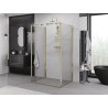Mexen Exo-3S 3-seitige Duschkabine 85 x 90 cm, transparent, gold - 8181-085-090-50-00-3S