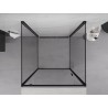 Mexen Exo-3S 3-seitige Duschkabine 95 x 95 cm, transparent, schwarz - 8181-095-095-70-00-3S
