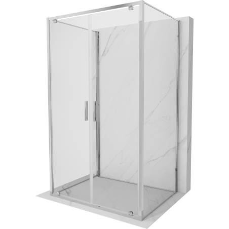 Mexen Exo-3S 3-seitige Duschkabine schwenkbar 70 x 75 cm, transparent, chrom - 8182-070-075-01-00-3S