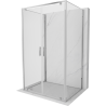 Mexen Exo-3S dreiseitige Duschkabine 120 x 75 cm, transparent, Chrom - 8182-120-075-01-00-3S