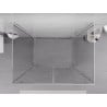 Mexen Exo-3S Duschkabine 3-seitig, schwenkbar 100 x 85 cm, transparent, chrom - 8182-100-085-01-00-3S