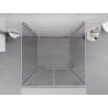 Mexen Exo-3S 3-seitige Duschkabine, schwenkbar 110 x 110 cm, transparent, Chrom - 8182-110-110-01-00-3S