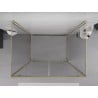 Mexen Exo-3S Duschkabine 3-seitige Schwingtür 100 x 90 cm, transparent, gold - 8182-100-090-50-00-3S