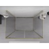 Mexen Exo-3S Duschkabine, 3-seitig, schwenkbar, 110 x 100 cm, transparent, gold - 8182-110-100-50-00-3S