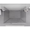 Mexen Exo-3S 3-seitige Duschkabine, verschiebbar 90 x 75 cm, transparent, Chrom - 8153-090-075-01-00-3S