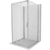 Mexen Exo-3S dreiseitige Duschkabine zum Schieben 80 x 80 cm, transparent, Chrom - 8153-080-080-01-00-3S