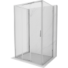 Mexen Exo-3S dreiwandige Duschkabine 85 x 90 cm, transparent, chrom - 8153-085-090-01-00-3S