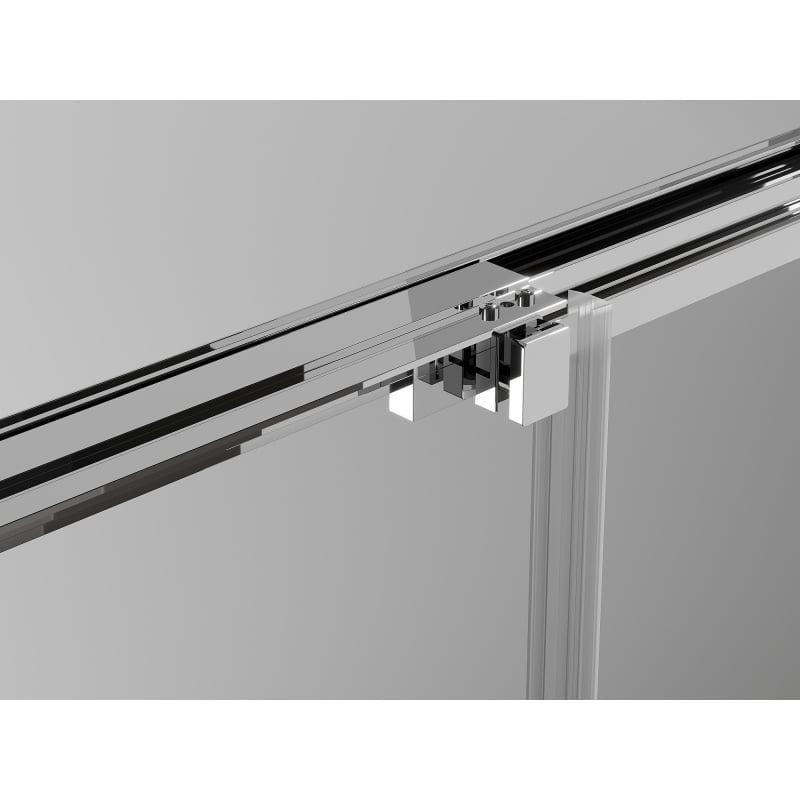 Mexen Exo-3S Dreiteilige Duschkabine, 95 x 90 cm, transparent, Chrom - 8153-095-090-01-00-3S