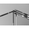 Mexen Exo-3S Dreiteilige Duschkabine, 95 x 90 cm, transparent, Chrom - 8153-095-090-01-00-3S