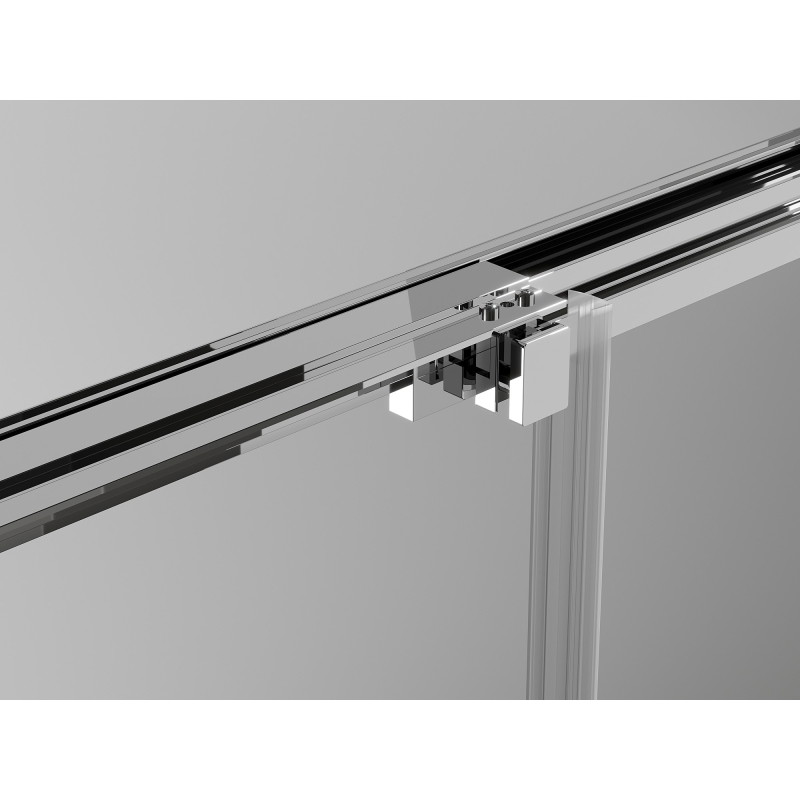 Mexen Exo-3S Duschecke 3-seitig verschiebbar 80 x 100 cm, transparent, Chrom - 8153-080-100-01-00-3S
