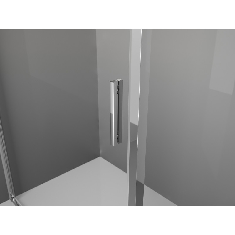 Mexen Exo-3S Duschecke 3-seitig verschiebbar 80 x 100 cm, transparent, Chrom - 8153-080-100-01-00-3S