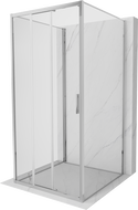 Mexen Exo-3S 3-seitige Duschkabine, 100 x 100 cm, transparent, chrom - 8153-100-100-01-00-3S