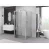 Mexen Exo-3S 3-seitige Duschkabine, 100 x 100 cm, transparent, chrom - 8153-100-100-01-00-3S