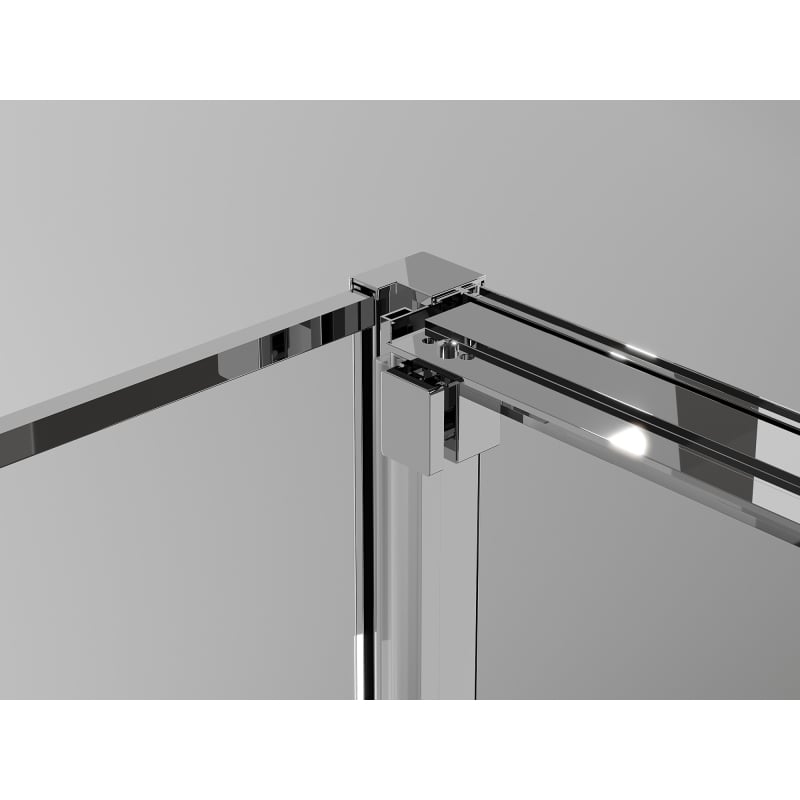Mexen Exo-3S 3-seitige Duschkabine, 100 x 100 cm, transparent, chrom - 8153-100-100-01-00-3S