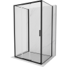 Mexen Exo-3S 3-seitige Duschkabine, 85 x 80 cm, transparent, schwarz - 8153-085-080-70-00-3S