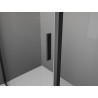 Mexen Exo-3S Duschkabine 3-seitig schiebbar 95 x 80 cm, transparent, schwarz - 8153-095-080-70-00-3S