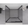 Mexen Exo-3S 3-seitige Schiebeduschkabine 85 x 85 cm, transparent, schwarz - 8153-085-085-70-00-3S