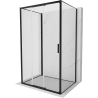 Mexen Exo-3S 3S 3-seitige Duschkabine, 85 x 90 cm, transparent, schwarz - 8153-085-090-70-00-3S