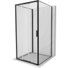 Mexen Exo-3S 3-seitige Duschkabine 90 x 90 cm, transparent, schwarz - 8153-090-090-70-00-3S