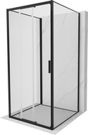 Mexen Exo-3S 3-seitige Duschkabine 90 x 90 cm, transparent, schwarz - 8153-090-090-70-00-3S