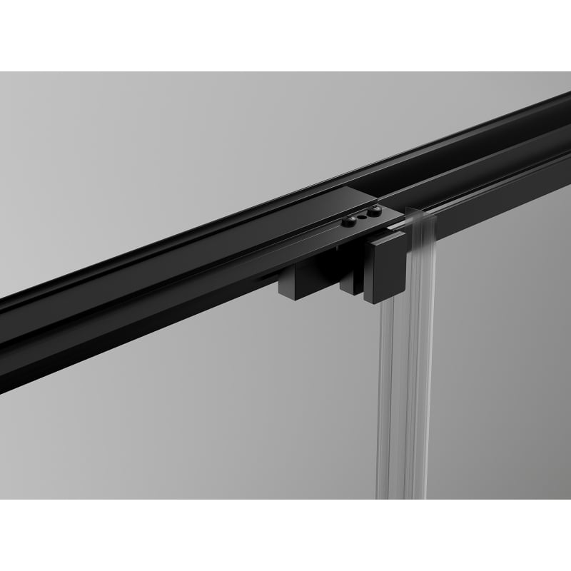 Mexen Exo-3S 3-seitige Duschkabine, Schiebetür 90 x 95 cm, transparent, schwarz - 8153-090-095-70-00-3S